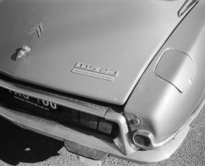 Back of the retro Citroen car